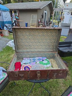 Old steamer trunk