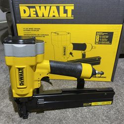 DEWALT Corded Pneumatic 16-Gauge 1” Crown Lathing Stapler