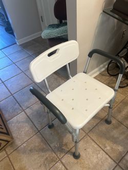Shower Bench/Shower Chair with Backrest- Bariatric Shower Bench with Backrest