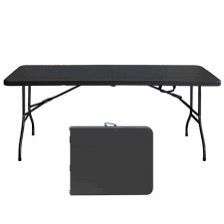 6ft Folding Table - Black