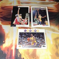 UPPERDECK SPX MAGIC JOHNSON LOT OF 3 CARDS/ LAKERS... TOPPS...MINT/ NRMINT...ADULT OWNED AND KEPT IN A SMOKE FREE HOME...$5.00 FIRM...