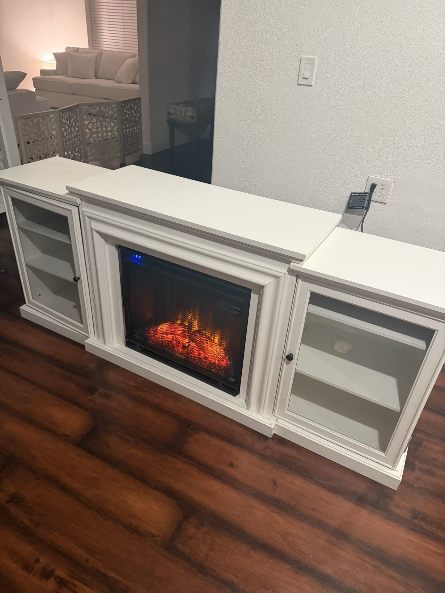Electric Fireplace With Multiple Settings 72” $325
