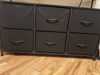 black cloth dresser