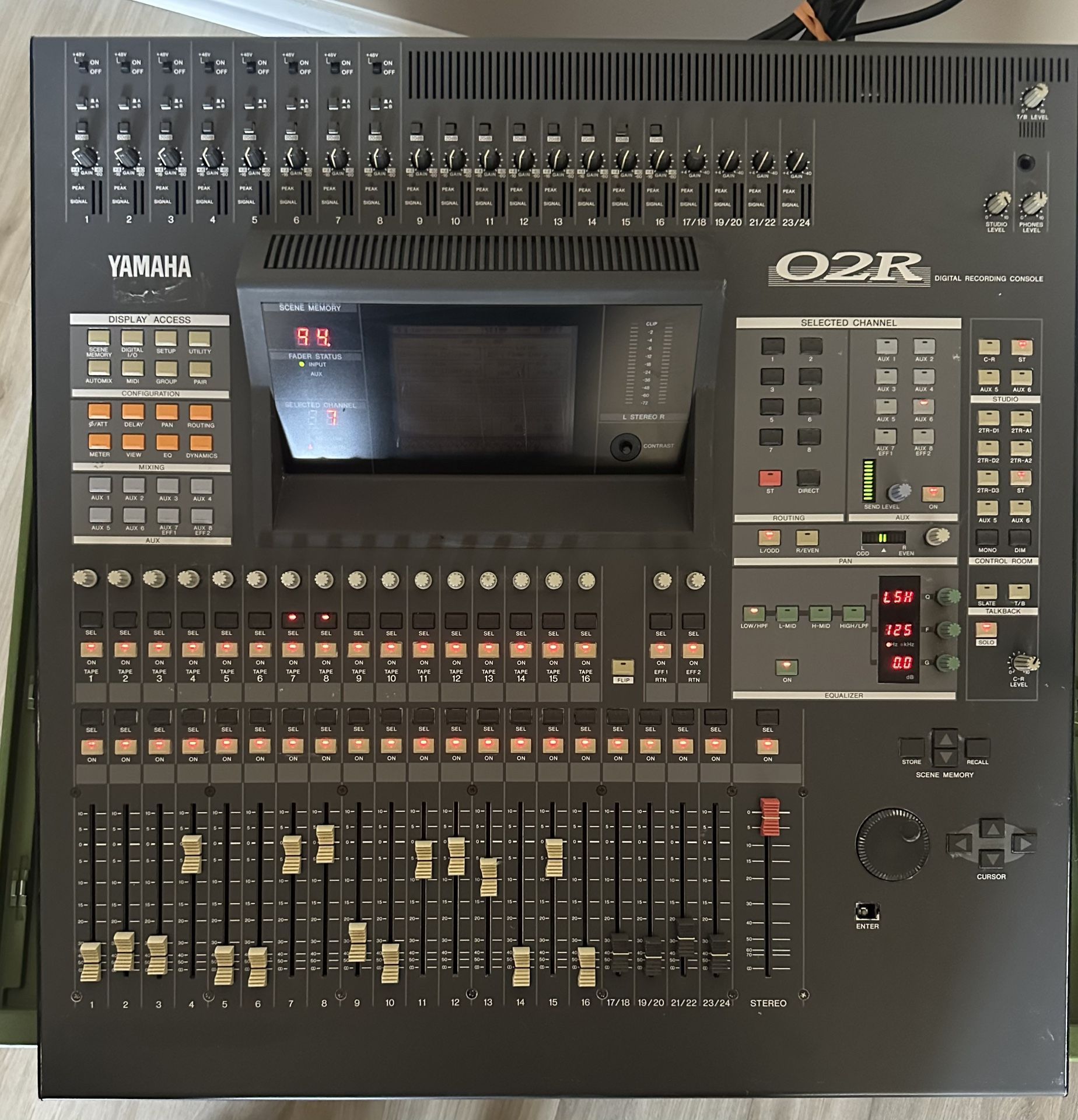 O2r Mixer Rear Yamaha O2R Digital Sound Audio Channel Mixing Recording Studio Console ...