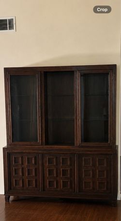 Dining  table  with China oak cabinet