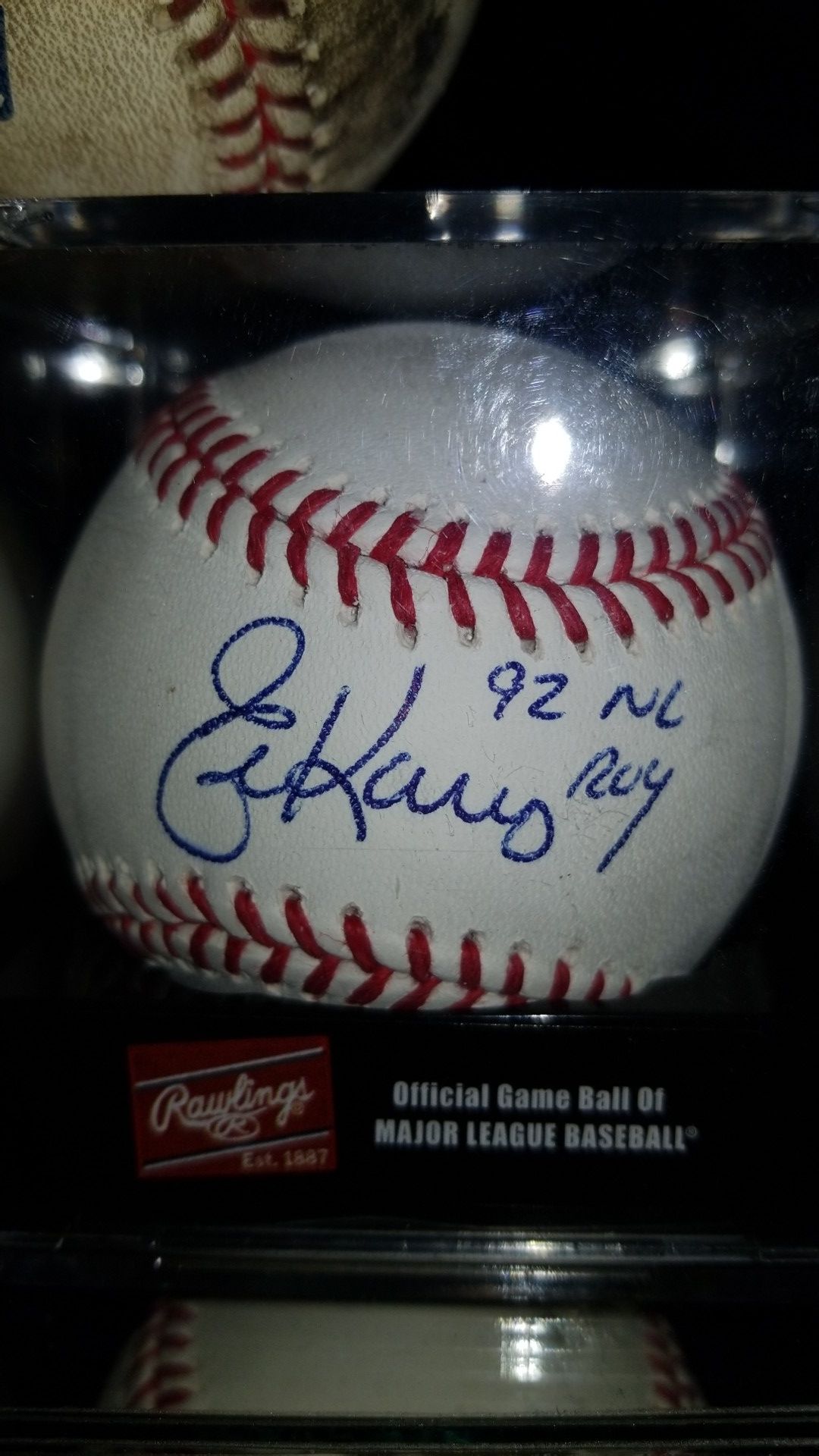 Eric karros autographed baseball