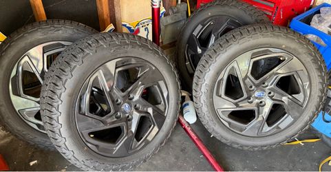 Subaru Crosstrek OEM Wheels TPMS Sensors with Falken Wildpeaks AT Trails