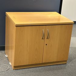Wood Storage Cabinet