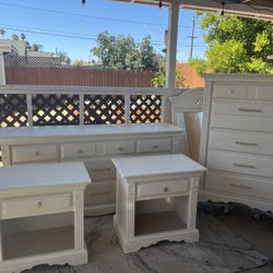 Refinished Solid Wood Bedroom Set