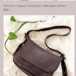 Coach Vintage Patricia’s Legacy Crossbody In Mahogany Brown