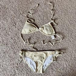 Reef Cream and Silver Bikini Size Small