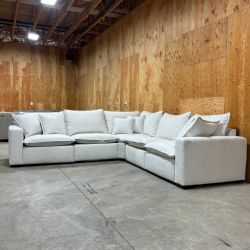 Modular Cloud Sectional with Power Footrests