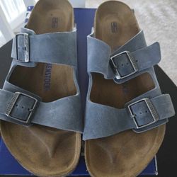 Birkenstock Arizona Dusty Blue Oiled – Size 44 (US men's 11)