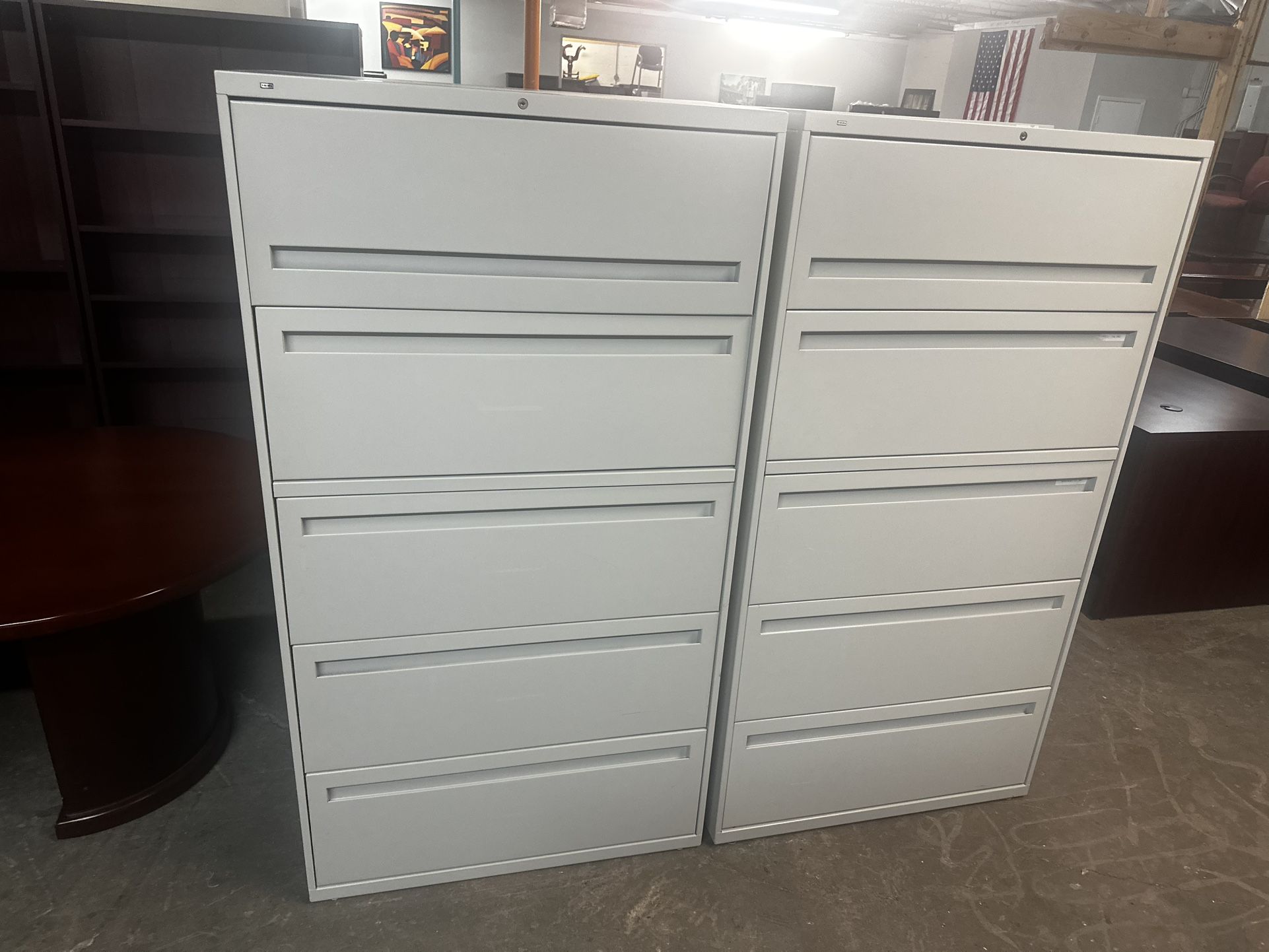 OFFICE/HOME FILE CABINET 5 DRAWERS LATERAL METAL FILE