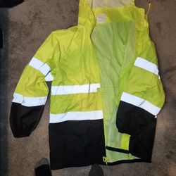High Visibility Work Rain Jacket