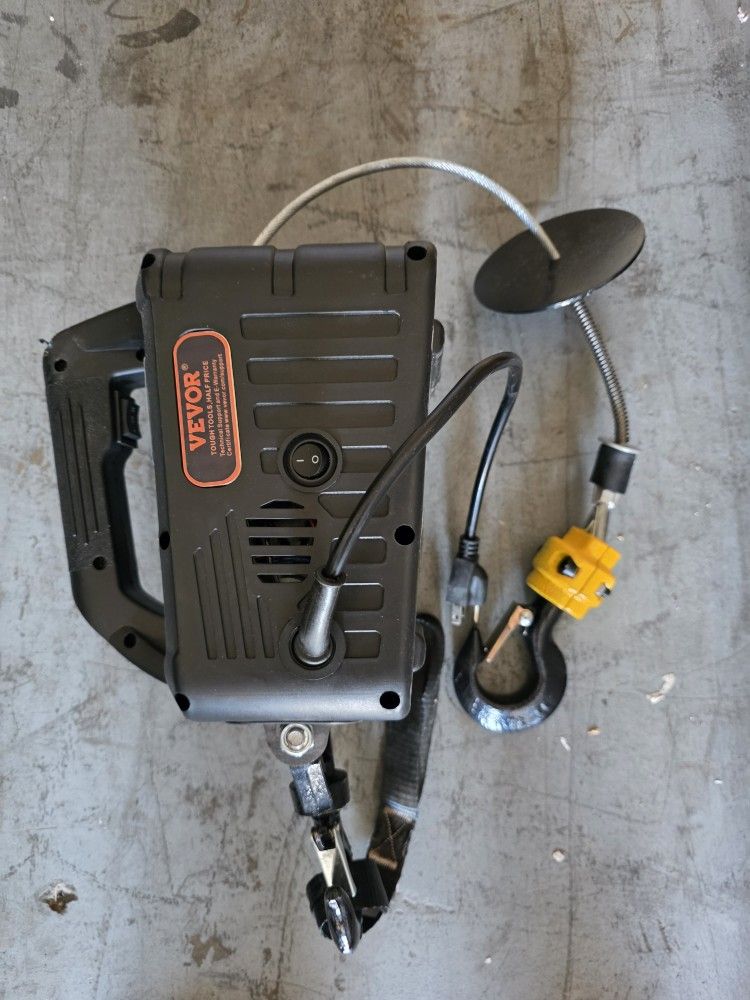VEVOR 2-in-1 Electric Hoist Winch, 1100 lbs