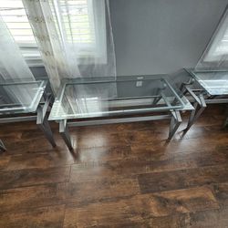 1 Coffee Table & 2 Accent Tables