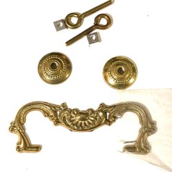 Cast Brass Victorian shell Bail Handle