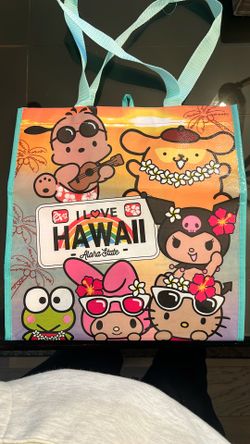 Hello Kitty Sanrio I Love Hawaii Tote Bag
