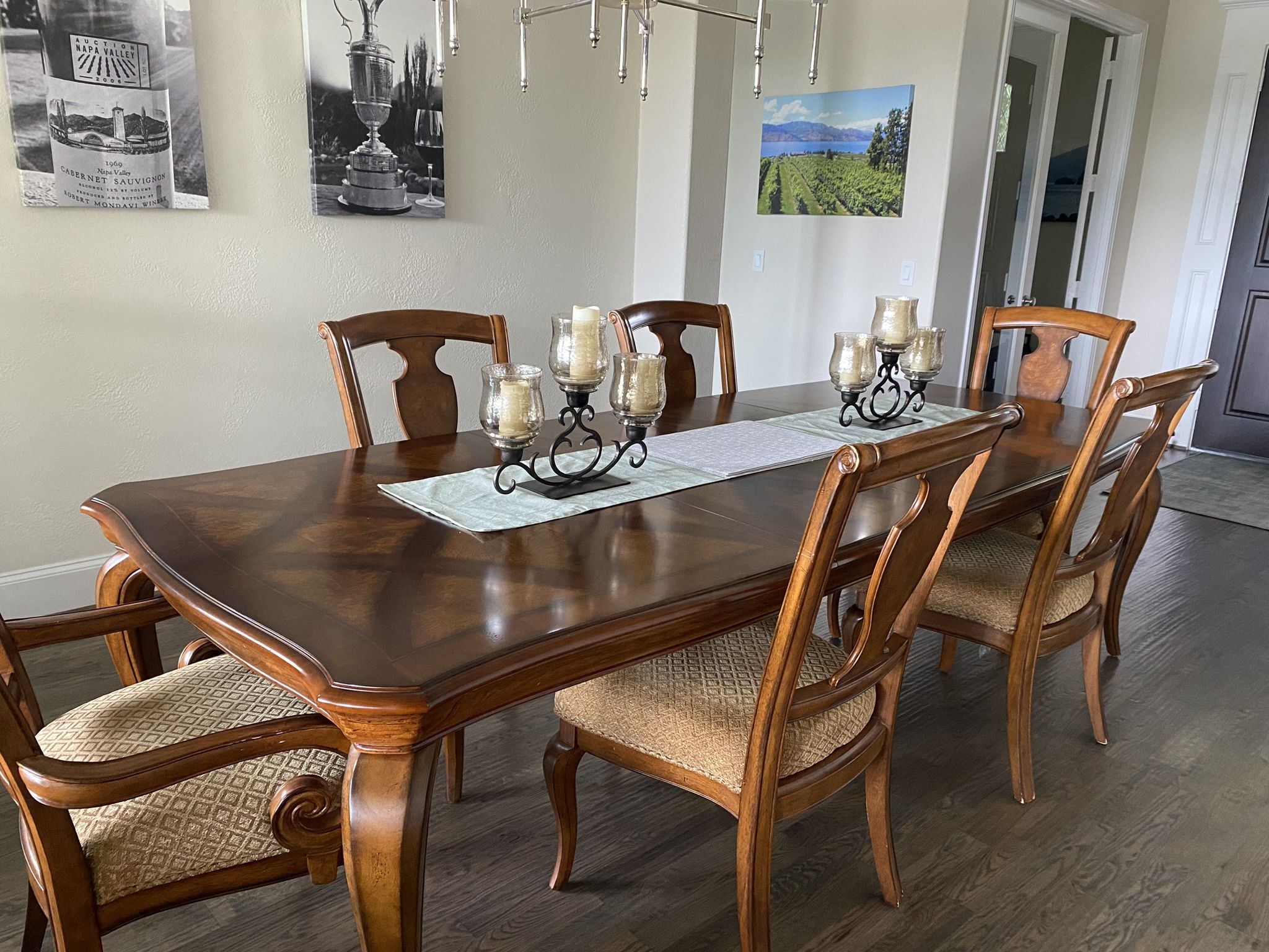 Beautiful Dining Table And Side Buffet Table
