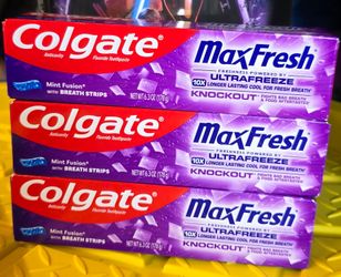 (3) Colgate Maxfresh Toothpaste, 6.3 oz each