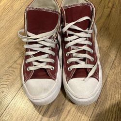 Burgundy Converse 