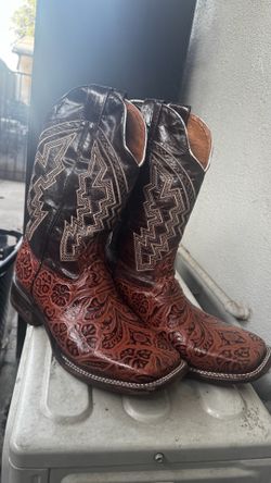 Botas / men's boots old corral cowboy 1001 cincelada primavera