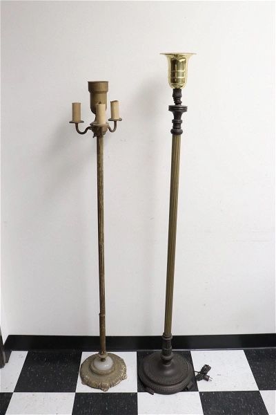 2 Vintage Floor Lamps