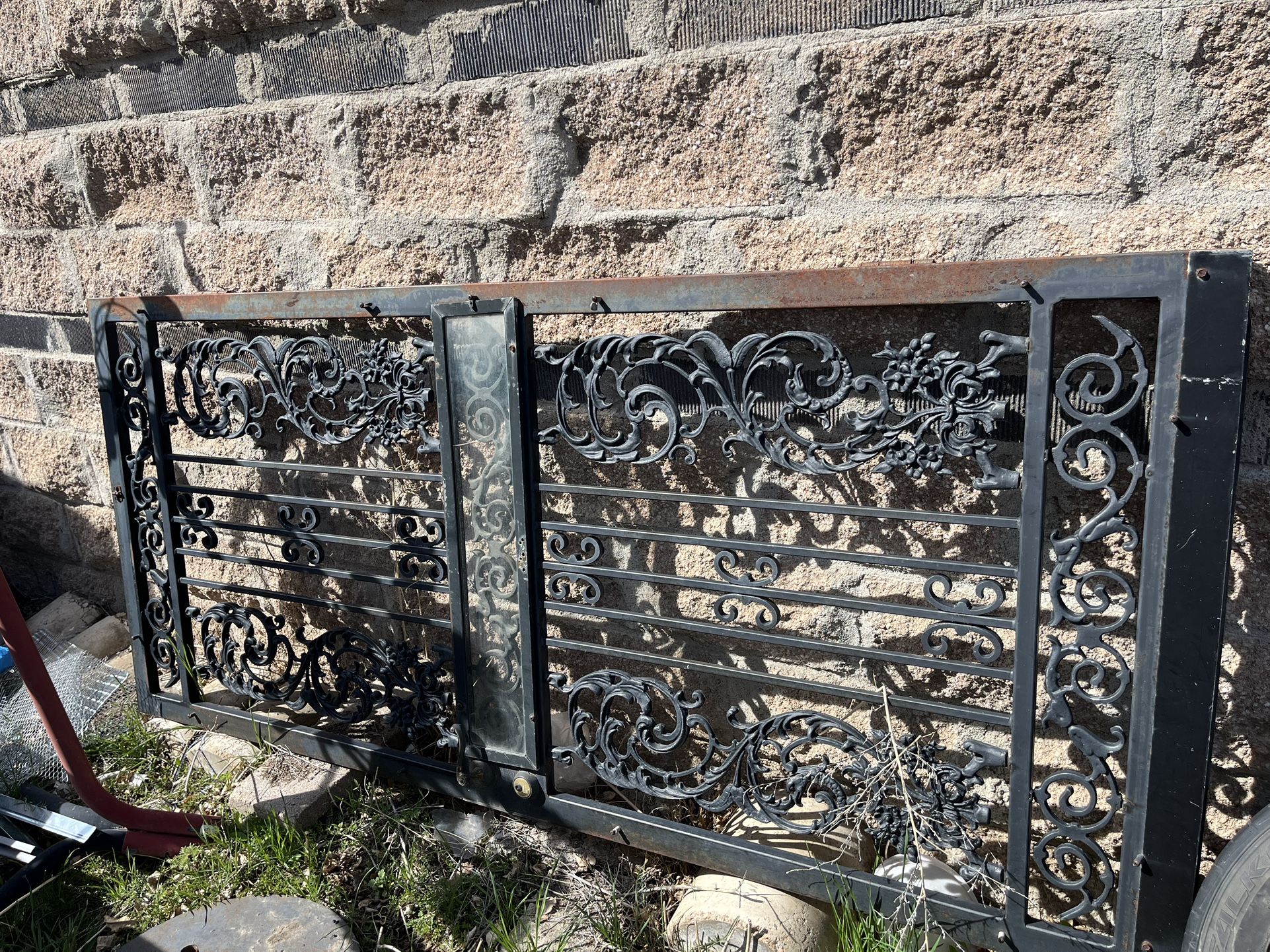 wrought iron door