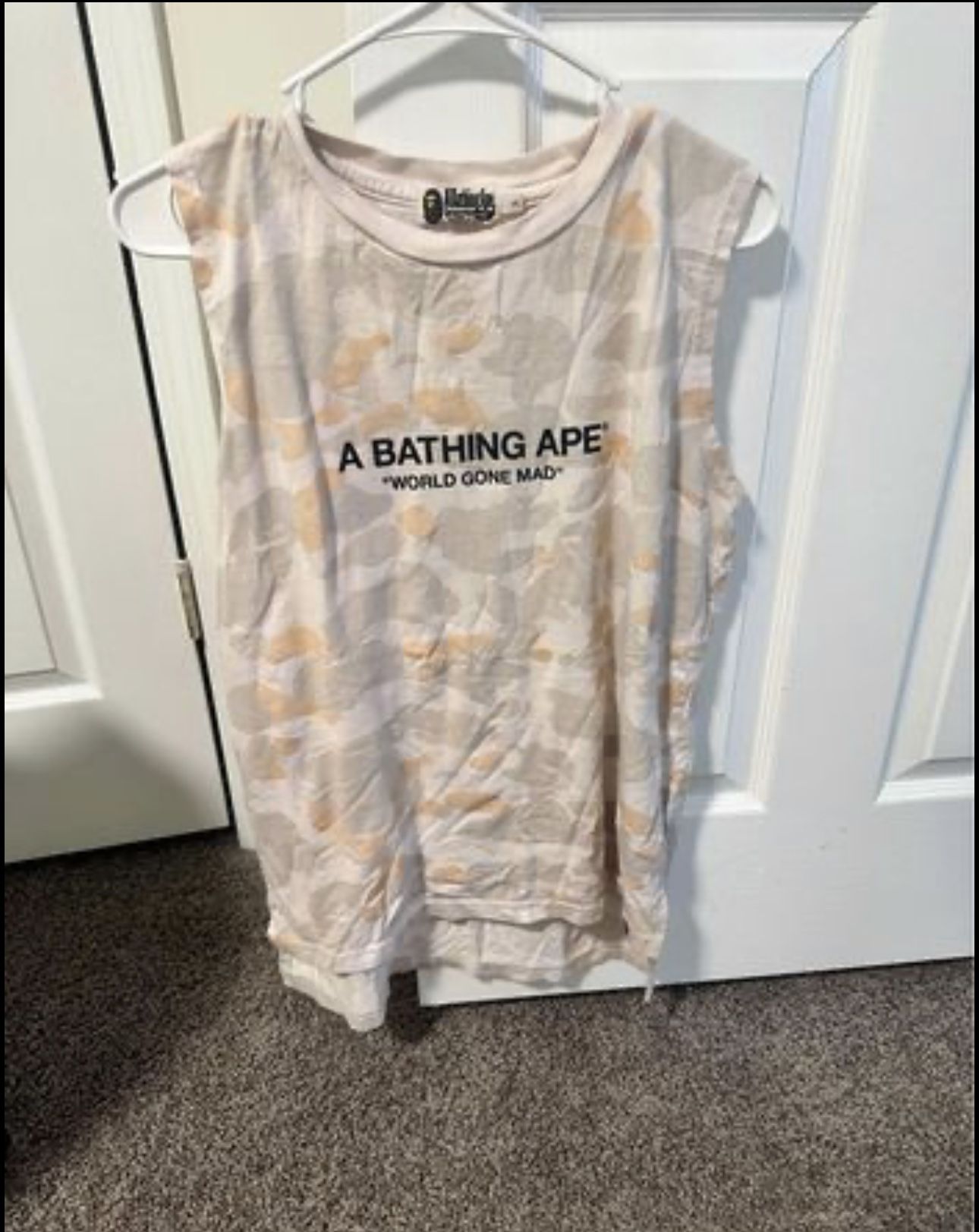 BAPE Sleeveless Women's Tops & T-Shirts Size Small Glow In The Dark Camo