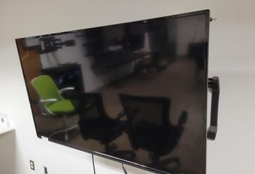 Large Flat Screen TV with Wall Mount