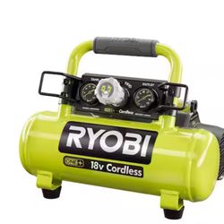 RYOBI ONE+ 1 Gal. 120 PSI Portable 18V Horizontal Air Compressor ( 0.5 CFM at 90 PSI )