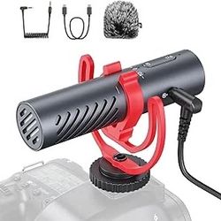 BOYA BY-MM1 AI On-Camera Shotgun Mic with AI Noise Cancellation