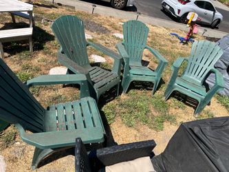4 Adirondack Stackable Chairs
