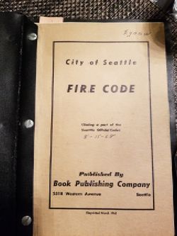 Seattle City fire code book