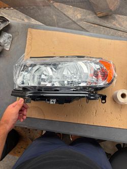 06-08 Subaru Forester Factory Style Chrome Amber Driver Left Side Headlight