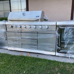 Brand New Island BBQ Grill Stainless Steel Propane 