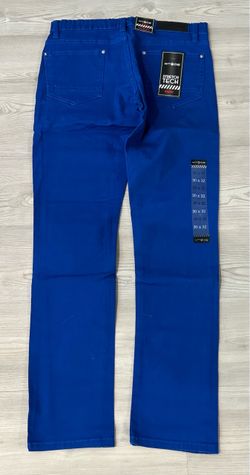 WT02 Skinny Pants Mens 30x32 Royal Blue Stretch Tech Slim Fit NWT