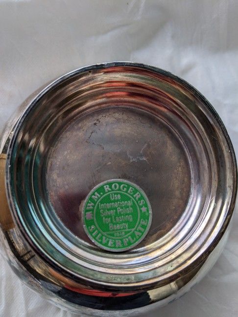 WM Rodgers Silver Plate Round Bowl