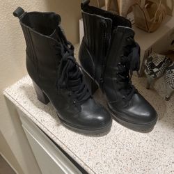 Black Booties size 7