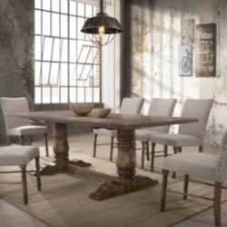 Oak Dining Table by ACME furniture. 