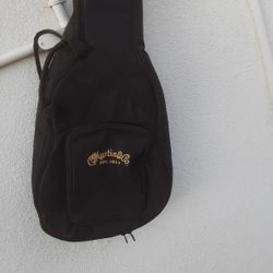 052- C F Martin Co Blue 6 String Acoustic Guitar
case