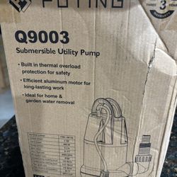 New Sump Pump 1 HP clean/dirty submersible water pump 4600GPH