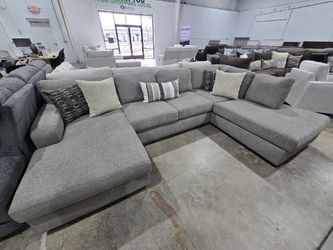 Pewter Colored Sectional  TAKE IT HOME TODAY!