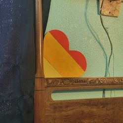 Queen wood NFL headboard