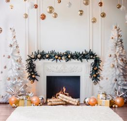 Christmas fabric backdrop by Katebackdrops