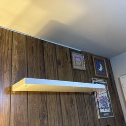 White Ikea Floating Shelve