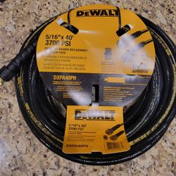 DEWALT 5/16 in. x 40 ft Replacement/Extension Hose for Cold Water 3700 PSI Pressure Washers