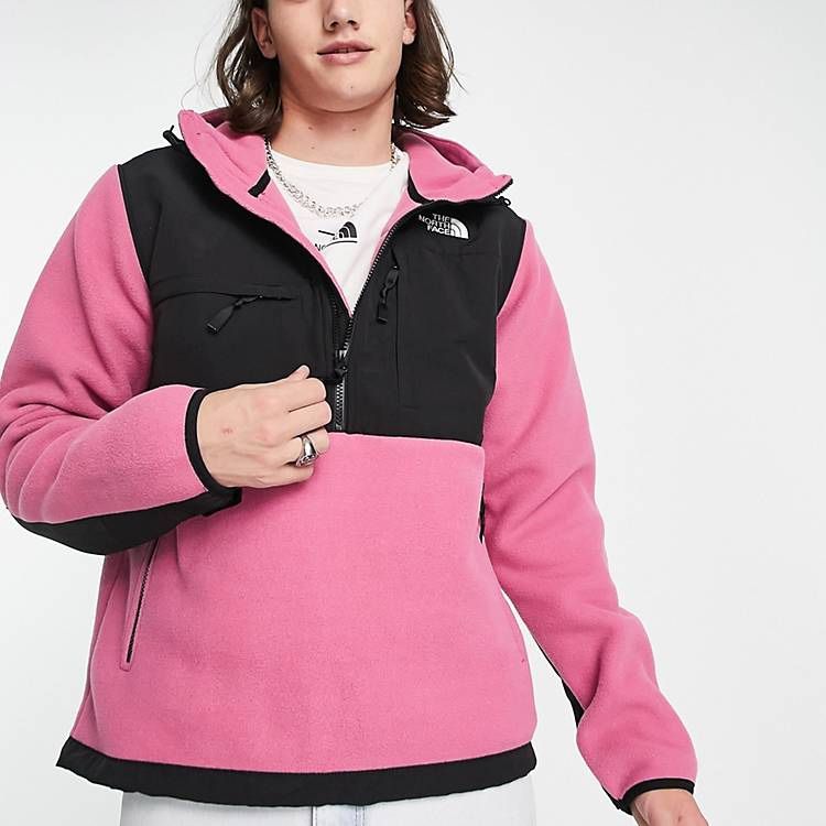 The North Face Denali Polartec overhead fleece in red violet