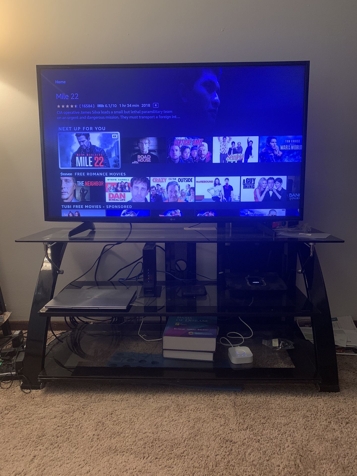 49” LG Tv And Tv Stand